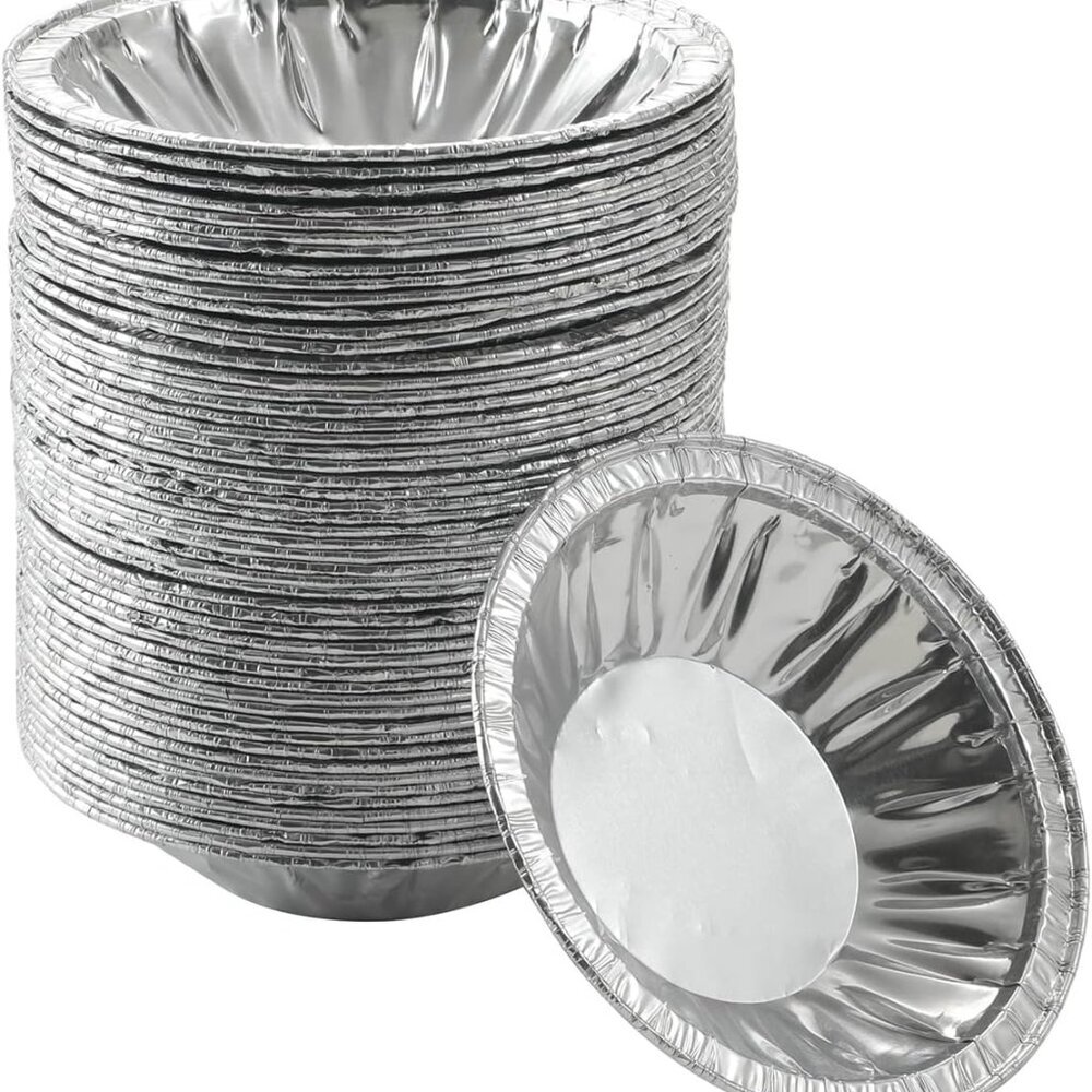 50 Pack - Pie Pans 4 inch,Mini Pie Tins HEAVY-DUTY Disposable Aluminum Foil Tart